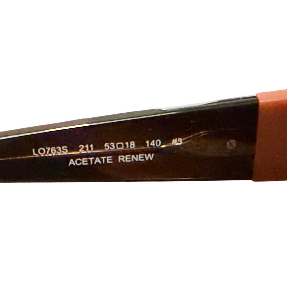 Longchamp Rectangular Striped Brown Women's Sungl… - image 5